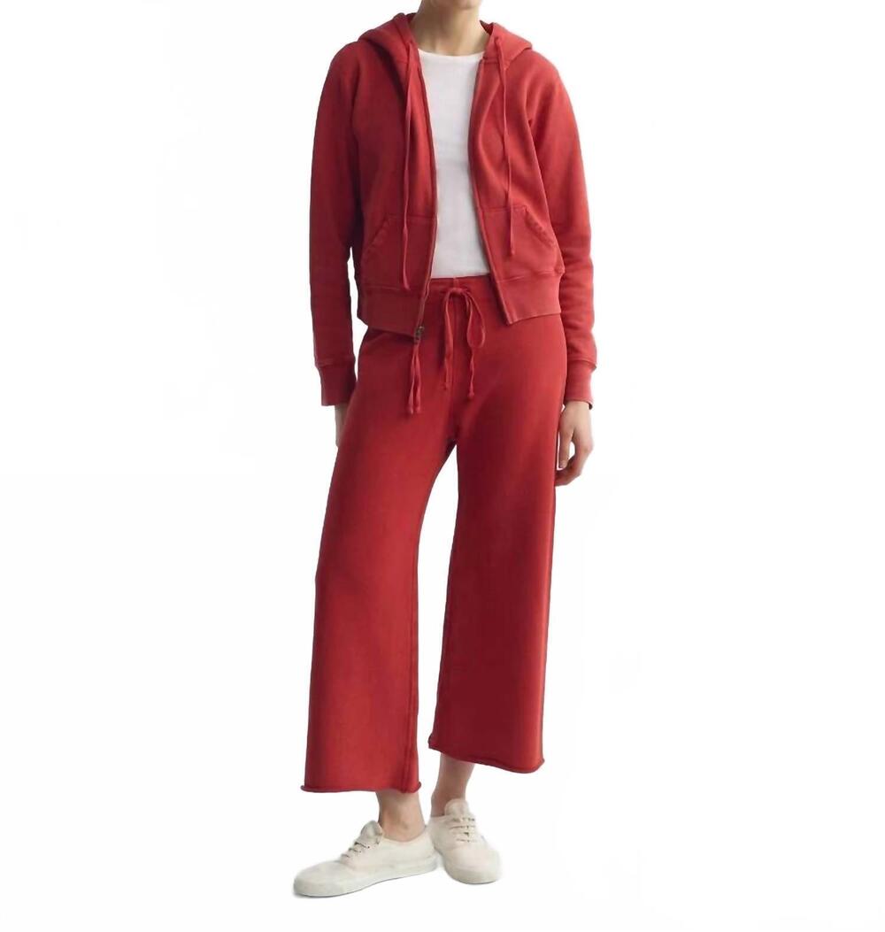 NEW NILI LOTAN kiki sweatpants in washed red